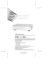 Master View CS-114A User Manual