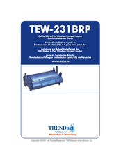 Trendnet TEW-231BRP Quick Installation Manual