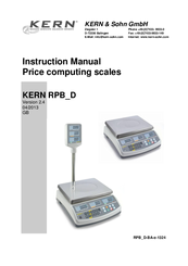 KERN RPB_D Instruction Manual