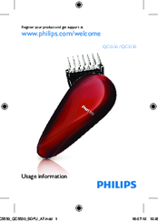 Philips QC5550 Usage Information Manual