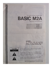 Kenwood Basic M2A Instruction Manual