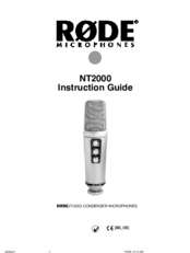 RODE Microphones NT2000 Instruction Manual