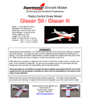 Experimental Aircraft Models Glasair III Assembly Manual