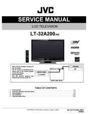 Jvc LT-32A200 Service Manual