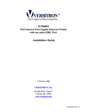 Versitron SG70660M Installation Manual