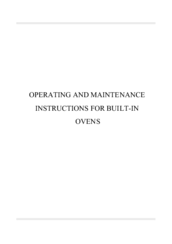 Elba 3888 Operating And Maintenance Instructions Manual