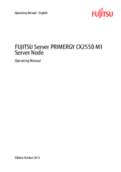 Fujitsu PRIMERGY CX2550 M1 Operating Manual