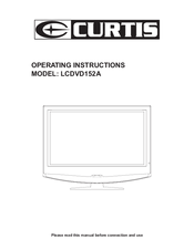 Curtis LCDVD152A Operating Instructions Manual