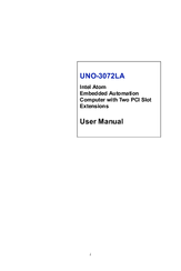 Advantech UNO-3072LA User Manual