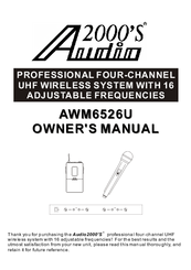 Audio2000's AWM6526U Owner's Owner's