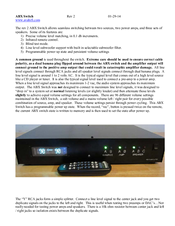 Audio by Van Alstine rev 2 ABX Switch Manual