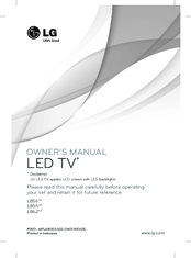 LG 55LB5650-TO Owner's Manual
