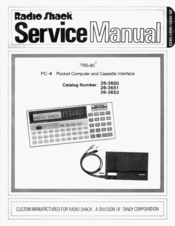 Radio Shack 26-3653 Service Manual