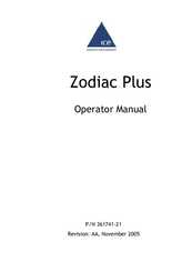 Ice Zodiac Plus Operator's Manual