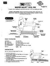 Tacwise MASTER NAILER 181EL PRO Manual