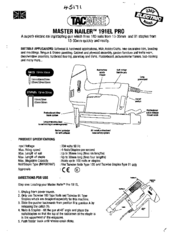 Tacwise Master Nailer 191EL PRO Manual