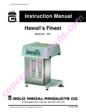 Gold Medal Hawaii's Finest 1027 Instruction Manual