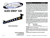 Elation ELED STRIP 100 User Instructions