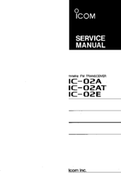 Icom IC-02AT Service Manual