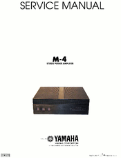 Yamaha M-4 Service Manual