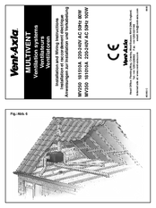 Vent-Axia MULTIVENT MV350 Installation And Wiring Instructions
