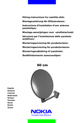 Nokia 60 cm satellite dish Fitting Instructions Manual