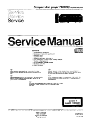 Marantz 74CD50/04B Service Manual