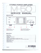 Yamaha M-50 Service Manual