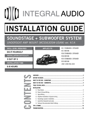 Integral Audio SoundStage + Subwoofer System Installation Manual