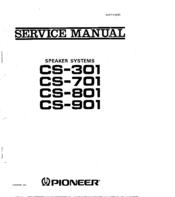 Pioneer CS-301 Service Manual