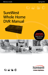 SureWest Whole Home DVR Manual