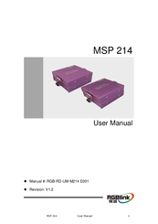 RGBlink MSP 214 User Manual