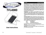 Elation TVL4000 User Instructions