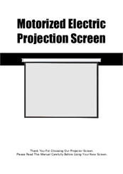 Recordex Motorized Electric Projection Screen User Manual