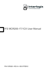 Interlogix IFS MCR200-1T/1CX User Manual