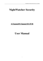 NightWatcher HVR5006D-E User Manual