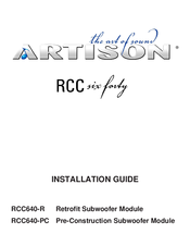 Artison RCC640-R Installation Manual