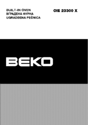 Beko OIE 23300 X User Instructions