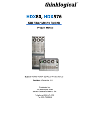 Thinklogical HDX80 Product Manual