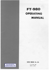 Yaesu FT-980 Operating Manual