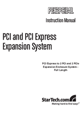 StarTech.com PEX2PCIE4L Instruction Manual
