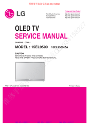 LG 15EL9500 Service Manual