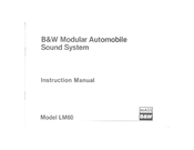 Bowers & Wilkins LM60 Instruction Manual