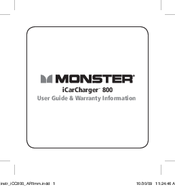 Monster iCarCharger 800 User Manual