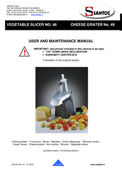 Santos 48 User And Maintenance Manual