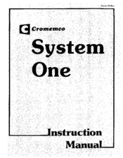 Cromemco CS-1H Instruction Manual