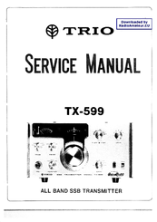 Trio TX-599 Service Manual