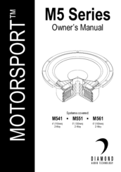 Diamond Audio Technology M561 Owner's Manual