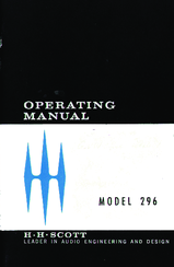 HH Scott 296 Operating Manual