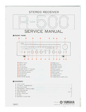 Yamaha R-500 Service Manual